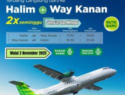 Citilink Kembali Terbang ke Waykanan: Jadwal Jumat–Minggu Resmi Dibuka