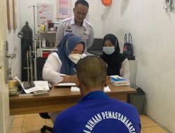 Deteksi Dini Penyakit Menular, Lapas Waykanan Gelar Skrining Kesehatan Napi Mutasi