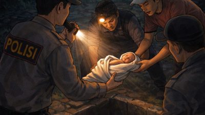 Bayi Perempuan Ditemukan Hidup di Lubang Bekas Septic Tank