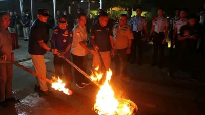 Kalapas Waykanan Ikuti Apel Siaga Nataru 2026, Kakanwil Pimpin Razia Lapas