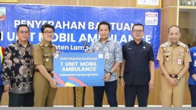 Pemkab Lampura Terima Bantuan Ambulans Keliling untuk Puskesmas Mider