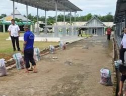 Jelang Musim Hujan, Lapas Waykanan Kerahkan Petugas Bersihkan Seluruh Drainase