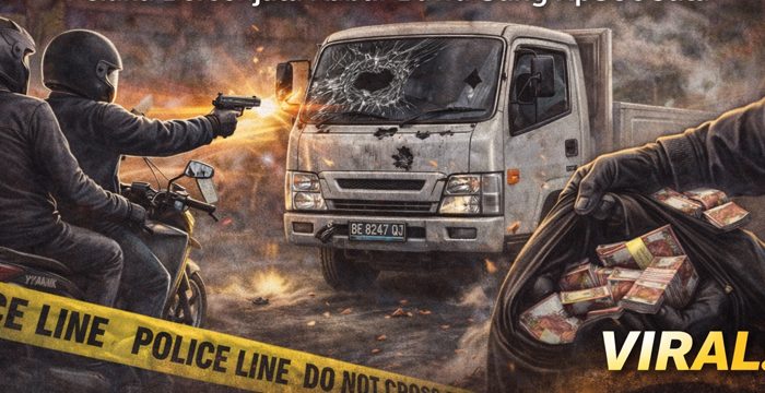 Truk Dibobol Perampok Bersenpi di Tubaba, Rp800 Juta Raib