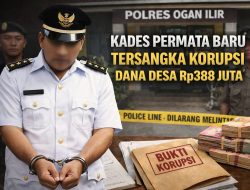 Korupsi Dana Desa Rp388 Juta, Kades Permata Baru Ogan Ilir Jadi Tersangka 