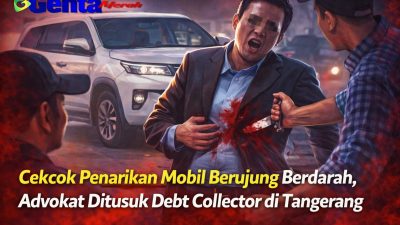 Cekcok Penarikan Mobil Berujung Berdarah, Advokat Ditusuk Debt Collector di Tangerang
