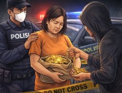 Simpan Emas Curian Anaknya, Ibu Tersangka Dicokok Polisi