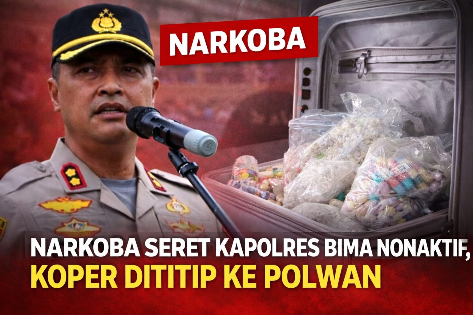 Narkoba Sekoper Disita, Mantan Kapolres Bima Kota Mengaku untuk Konsumsi Sendiri