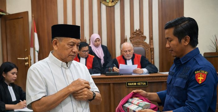 Korupsi Pagar Rp6,9 Miliar,  Mantan Bupati Divonis 8,5 Tahun