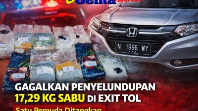 Gagalkan Penyelundupan 17,29 Kg Sabu di Exit Tol Bakauheni, Satu Pemuda Ditangkap Polisi