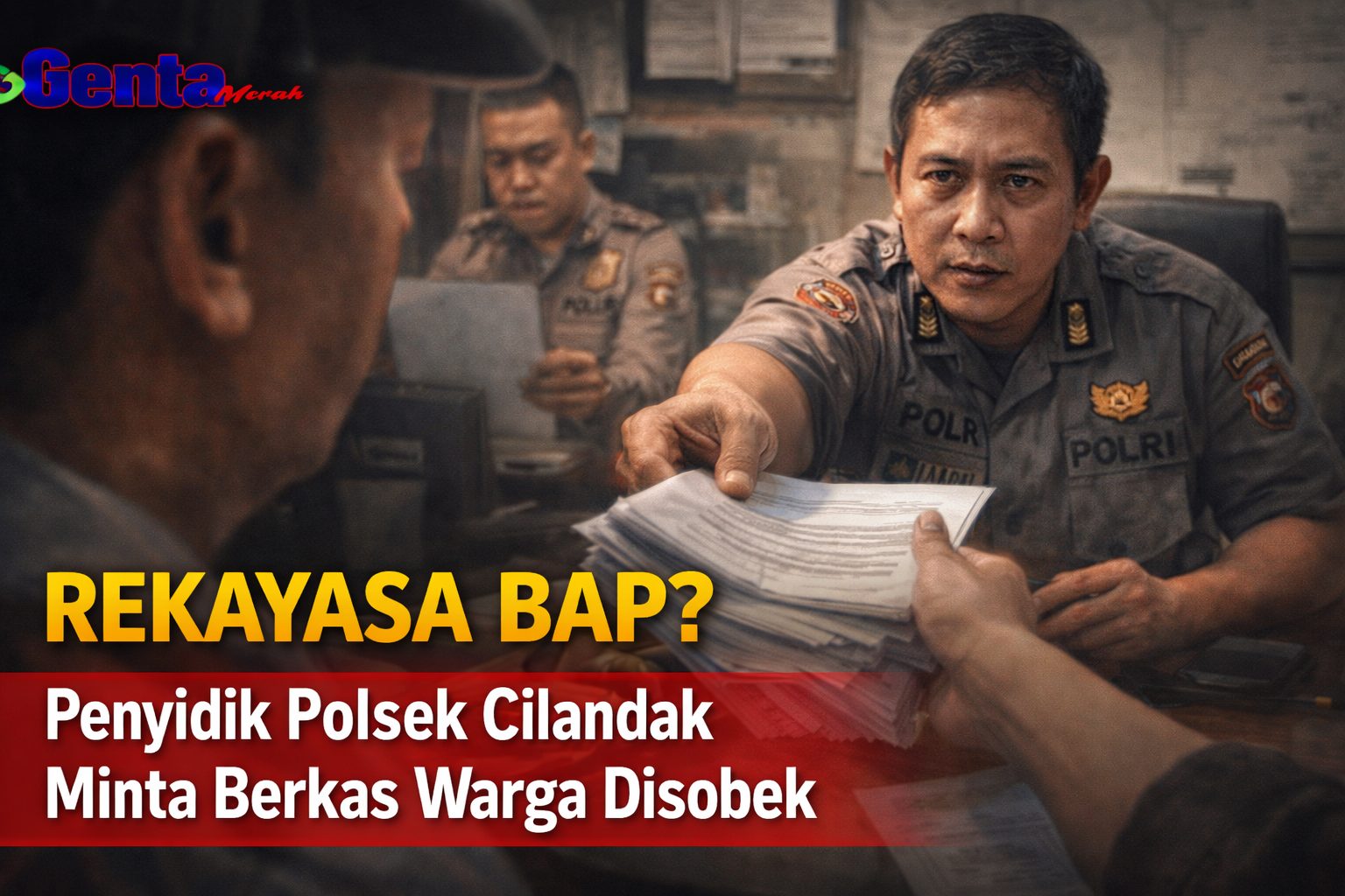Diduga Rekayasa BAP, Penyidik Polsek Cilandak Minta Berkas Warga Disobek