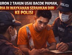Buron 2 Tahun Usai Bacok Paman, Pria di Waykanan Serahkan Diri ke Polisi