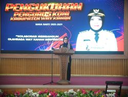 Indra Septa Purnama Pimpin KONI Waykanan, Target Prestasi Naik Kelas