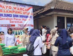 Polres Lampura Gelar Pasmur Jelang Idul Fitri, Warga Serbu Bahan Pokok Harga Terjangkau