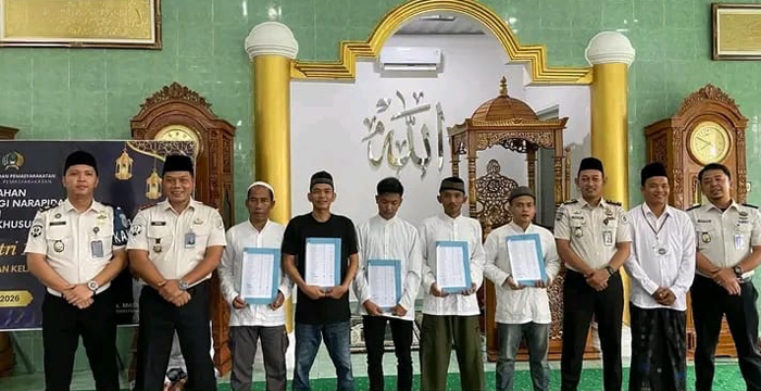 456 Narapidana Lapas Waykanan Terima Remisi Idul Fitri 1447 H, 6 Orang Langsung Bebas