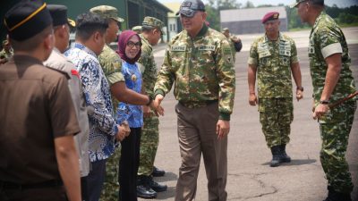Menhan RI Mendarat di Waykanan, Pesan Tegas Soal Ketahanan Wilayah Menggema