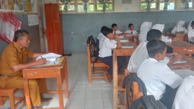 Serentak Digelar, Ujian Sekolah dan Mid Semester di SMPN 7 Banjit