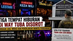 Tiga Tempat Hiburan Way Tuba Disorot, Satpol PP Ditagih Bertindak