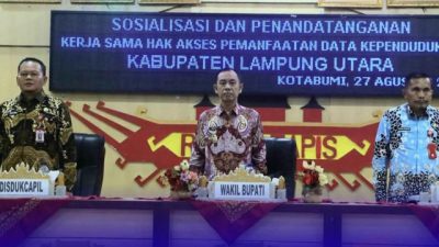Pemkab Lampura Dorong Perangkat Daerah Gunakan Satu Data Kependudukan