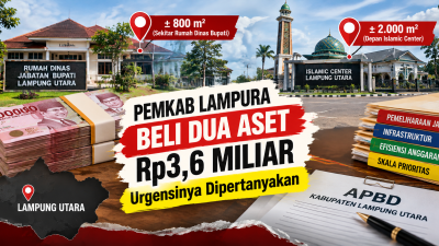 Pemkab Lampura Beli Dua Aset Rp3,6 Miliar, Urgensinya Dipertanyakan