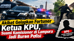 Akibat Gelapkan Fortuner Ketua KPU, Suami Komisioner di Lampura Jadi Buron Polisi