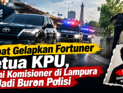 Akibat Gelapkan Fortuner Ketua KPU, Suami Komisioner di Lampura Jadi Buron Polisi