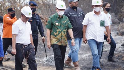33 Ha Lahan Sawit Terbakar, Bupati Lampura Wanti-Wanti Api Muncul Lagi